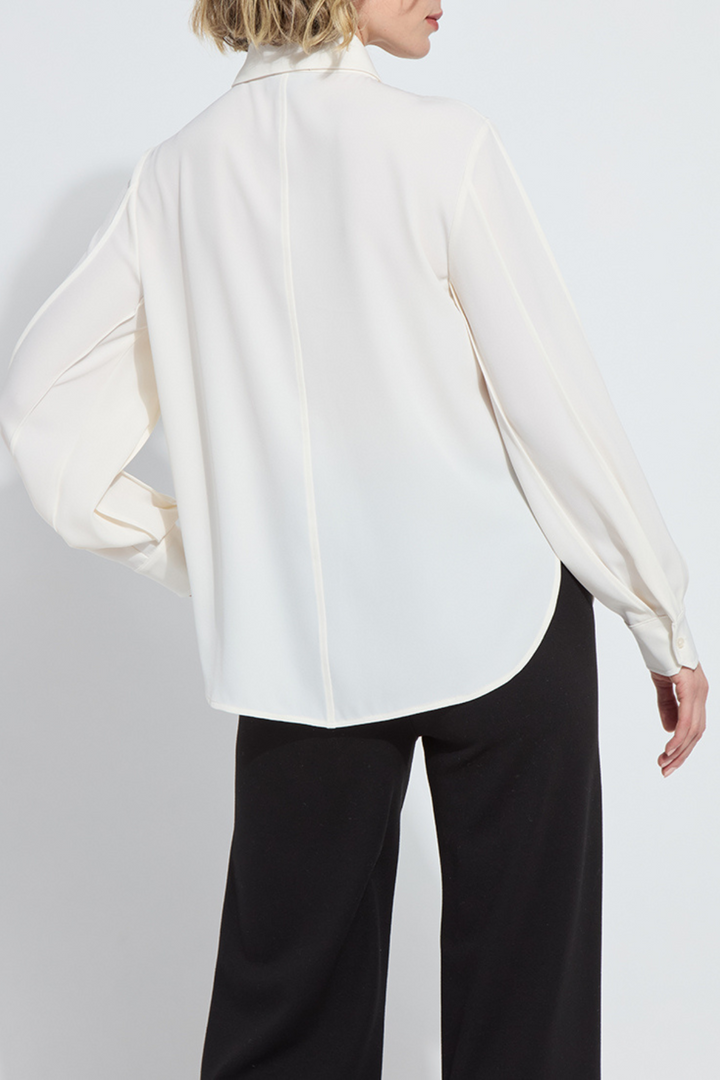 LYSSÉ | Ivette Pleated Balloon Sleeve Blouse