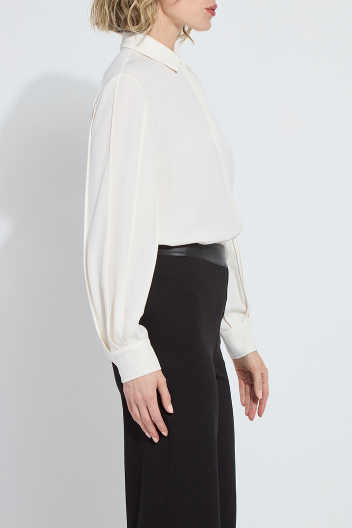 LYSSÉ | Ivette Pleated Balloon Sleeve Blouse