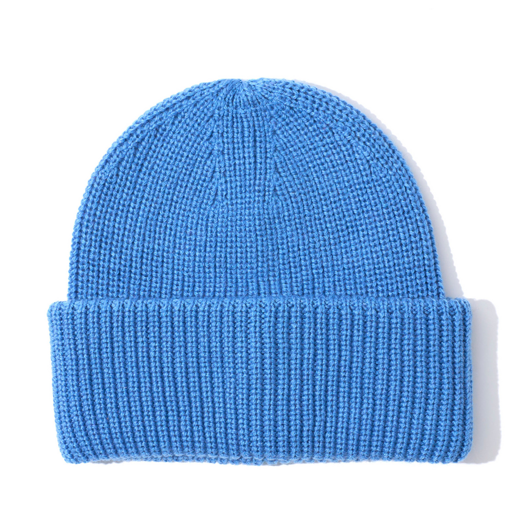 ECHO | Perfect Ribbed Beanie- Blue