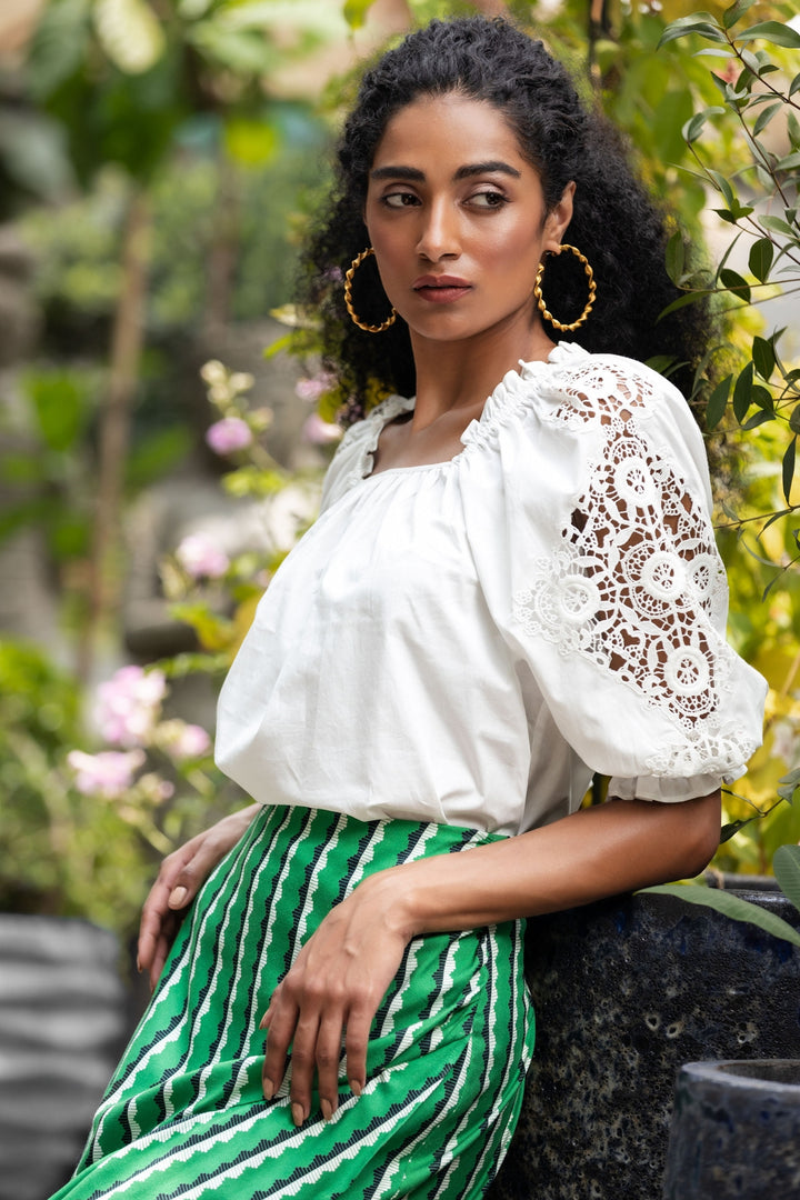 EMILY LOVELOCK | Rhea White Blouse