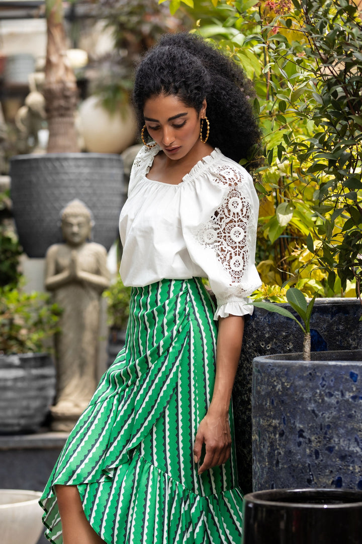 EMILY LOVELOCK | Rhea White Blouse