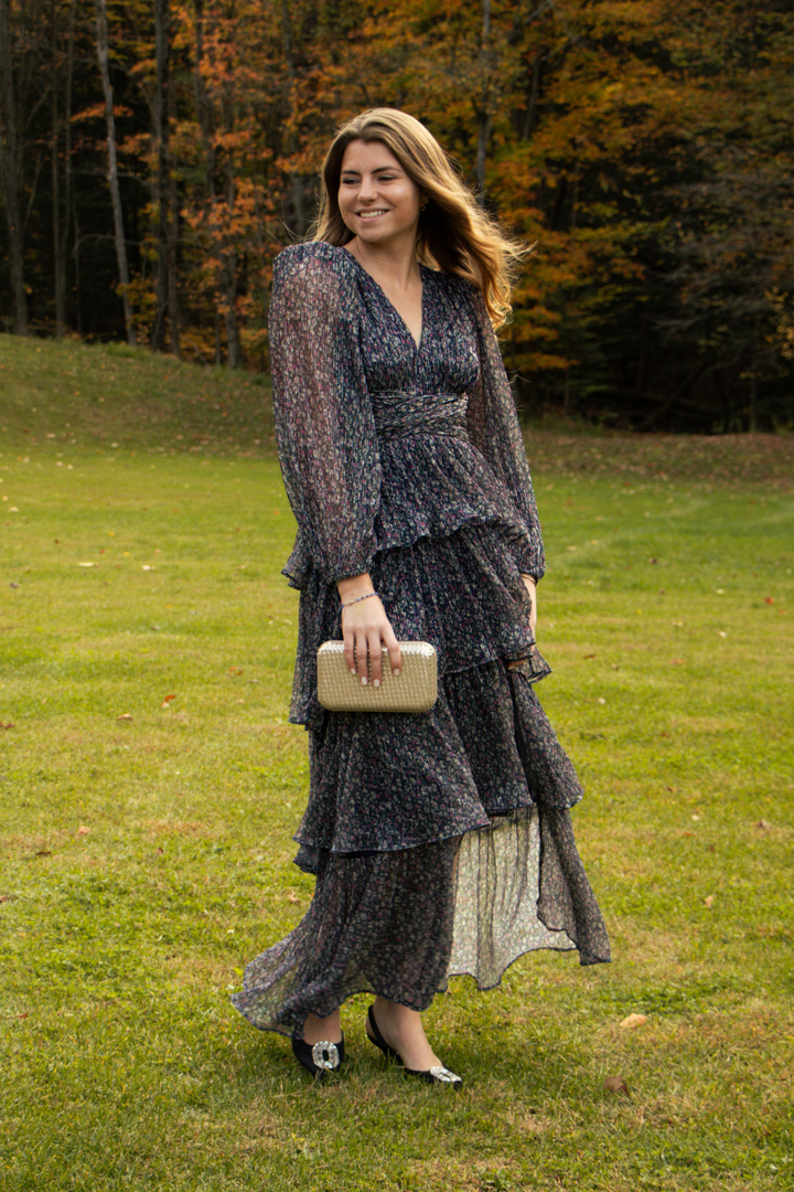 ASTR | Anora dress- Navy Plum