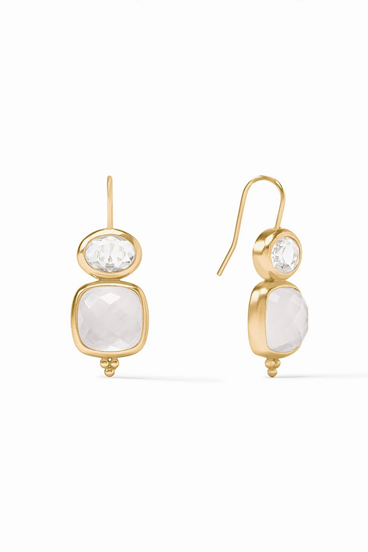 JULIE VOS | Kaleidoscope Earring - Iridescent Clear Crystal