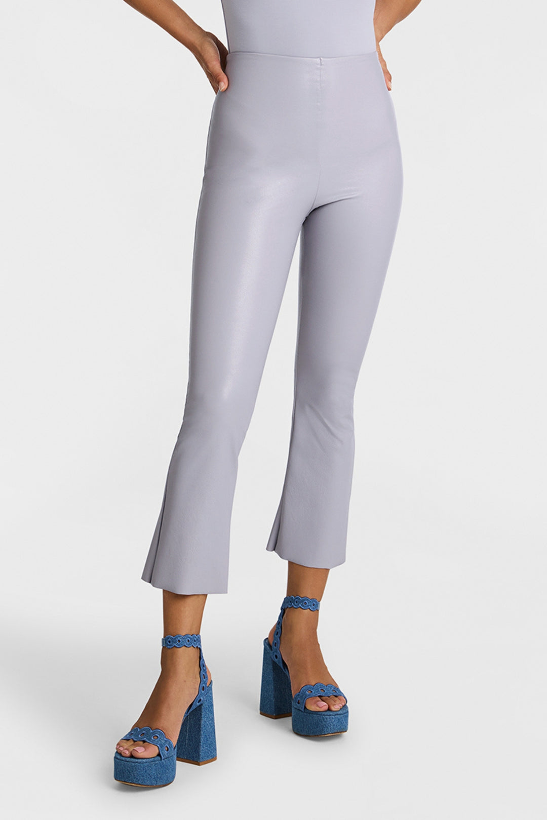 COMMANDO | Faux Leather Cropped Flare