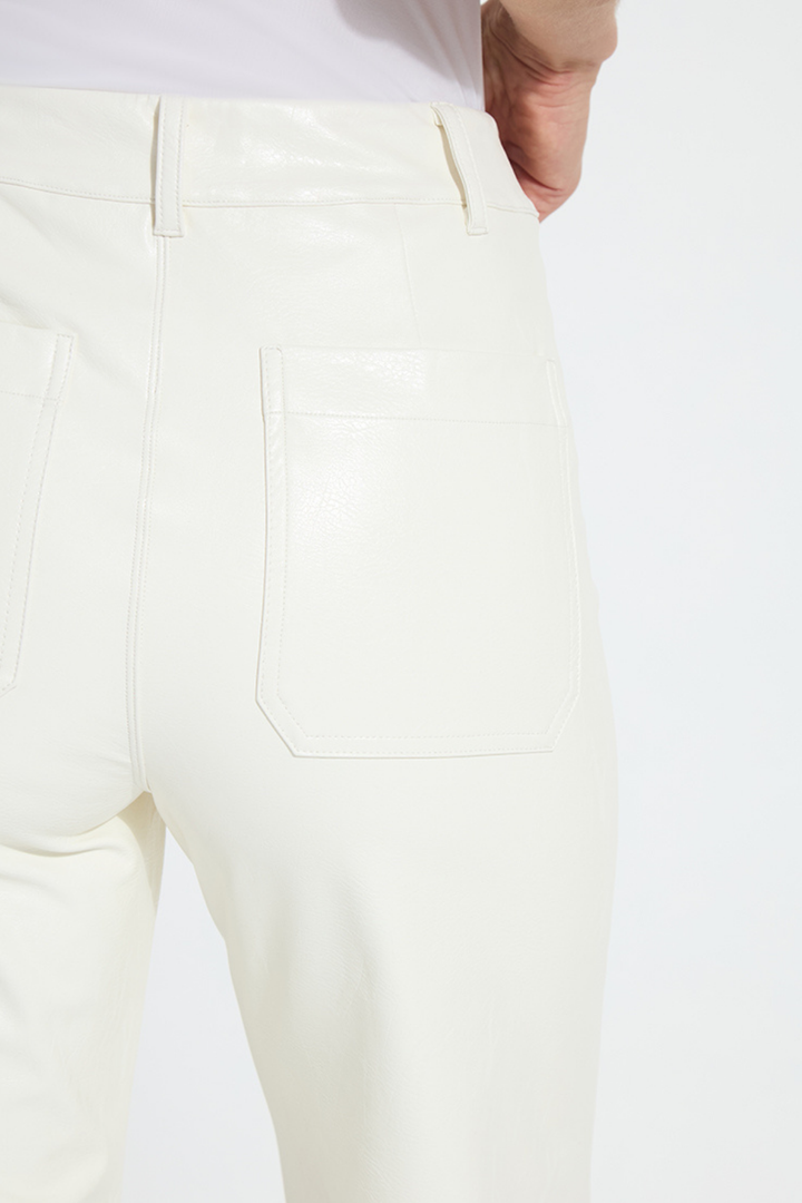 LYSSE | Snow Vegan Leather Wide Leg