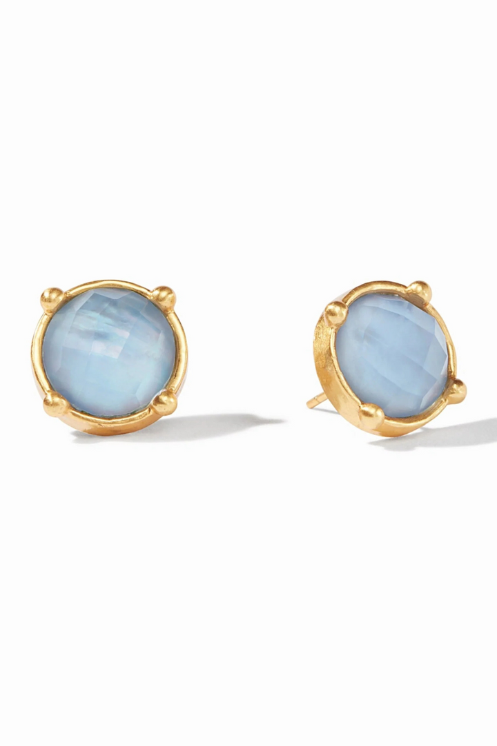 JULIE VOS | Honey Stud- Chalcedony Blue