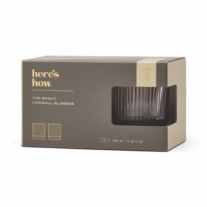 LOWBALL GLASS SET SMOKE