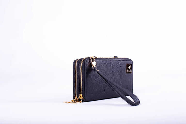 DAME |Charlotte CellPhone Wallet- Obsidian