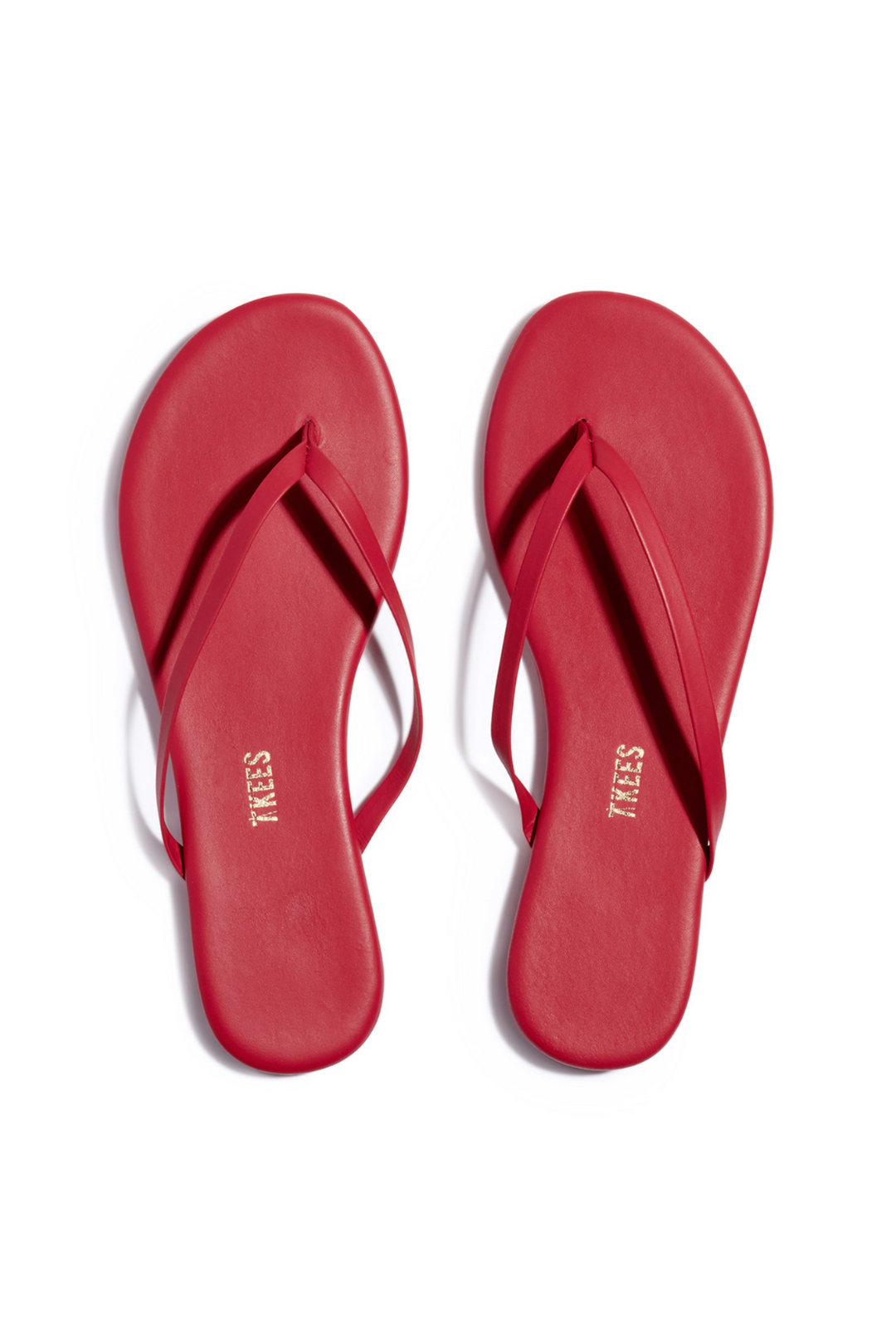 TKEES | Solid Flip Flop- Red