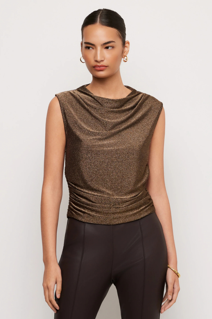 Fifteen Twenty | Paige Sleeveless Shirred Top