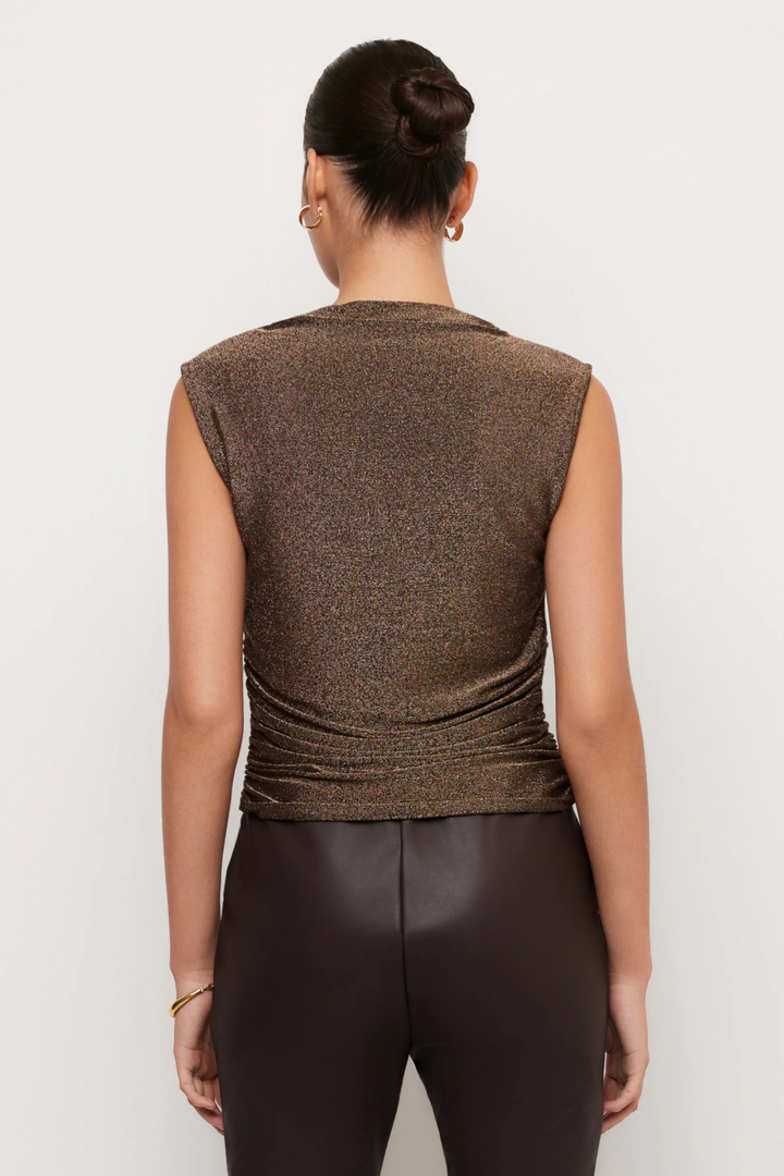 Fifteen Twenty | Paige Sleeveless Shirred Top