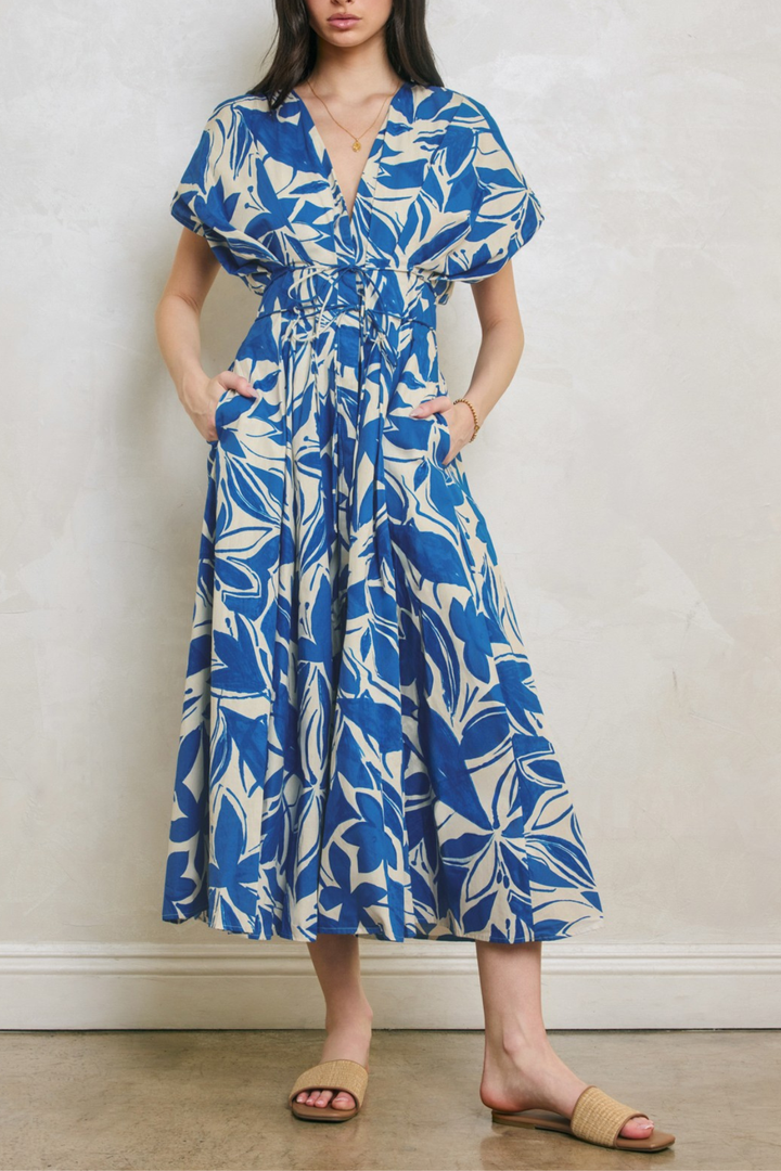 Cotton Capri Blue Dress