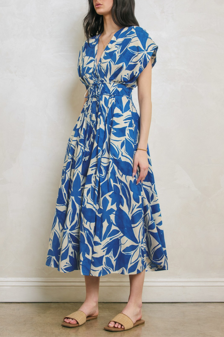 Cotton Capri Blue Dress