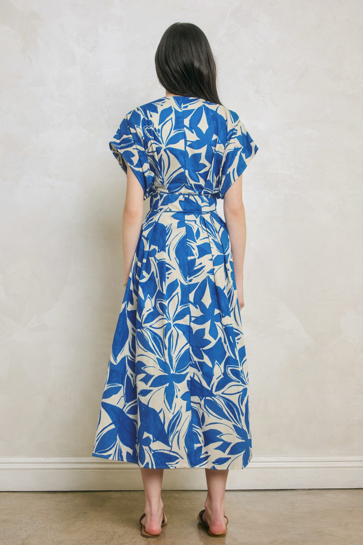 Cotton Capri Blue Dress
