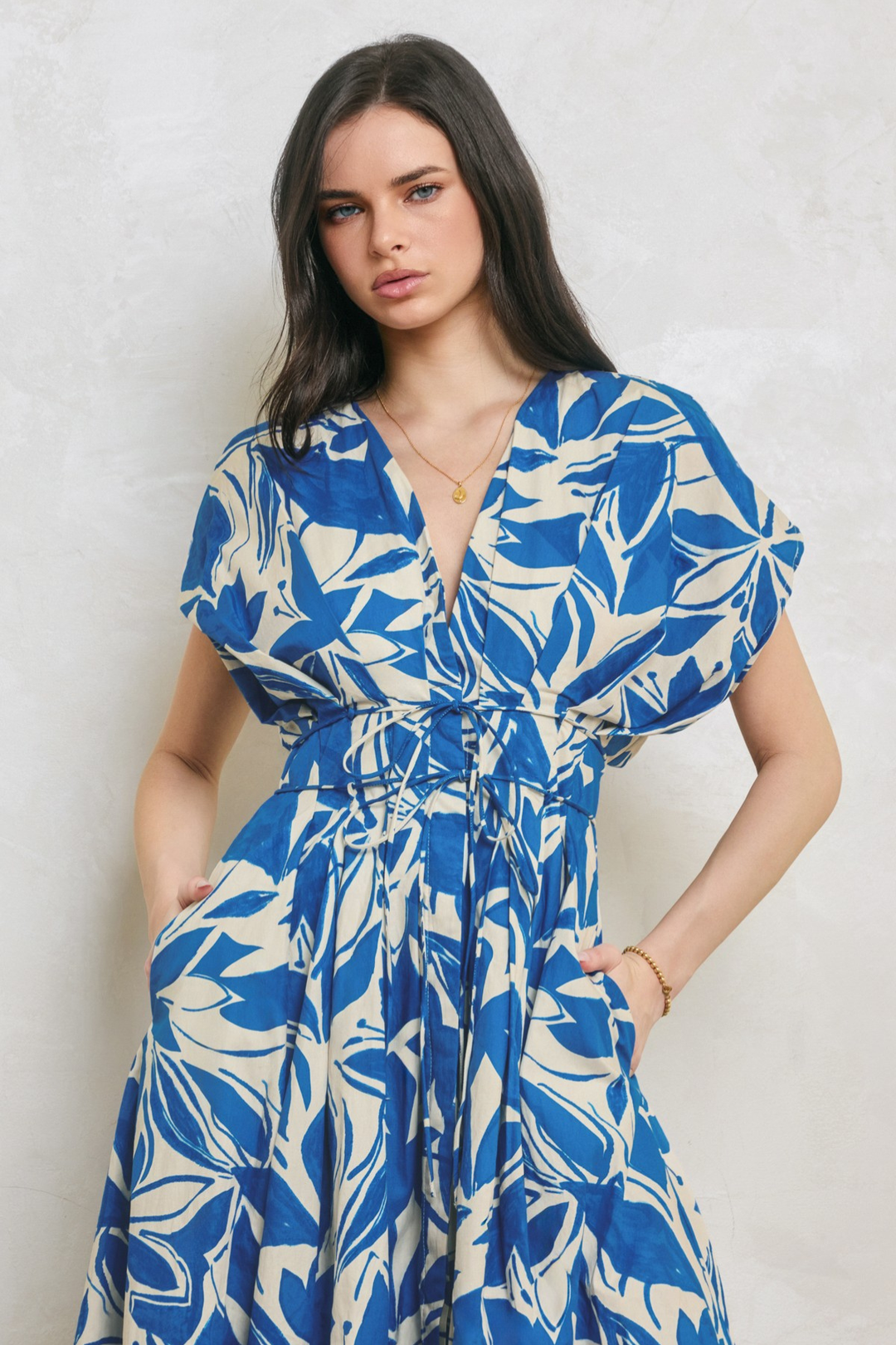 Cotton Capri Blue Dress