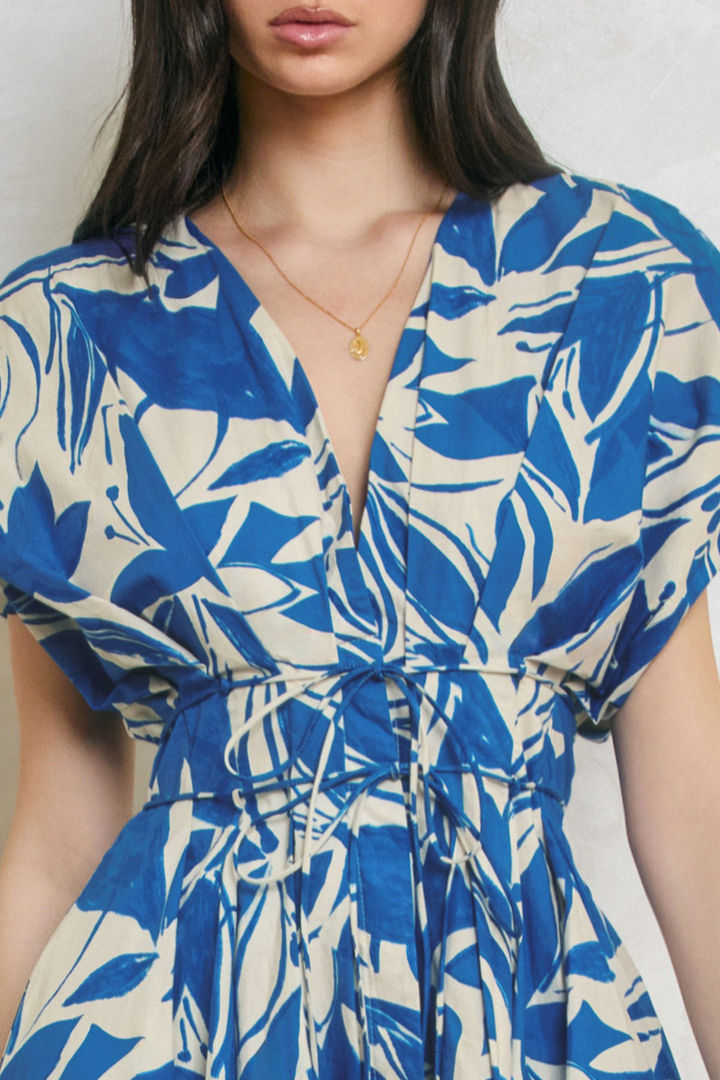 Cotton Capri Blue Dress