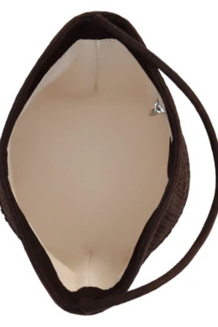 VANCOUVER WOVEN BUCKET BAG CHOCOLATE