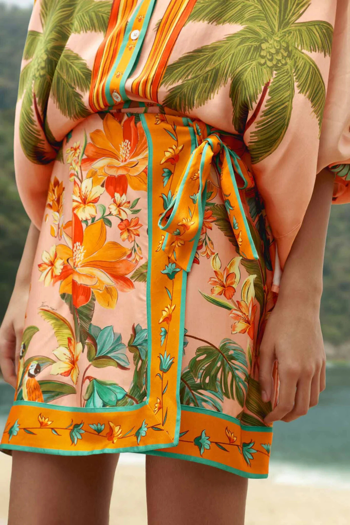 FARM RIO | BIRDS MINI SKIRT
