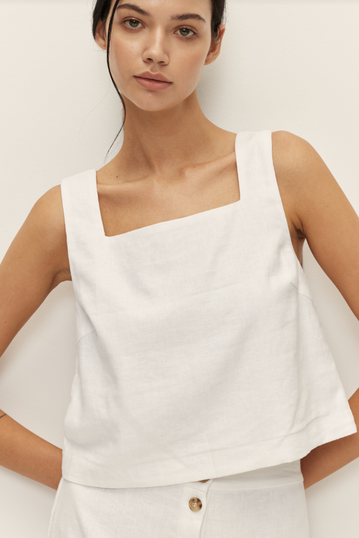 ELODIE | Lucia Linen Top