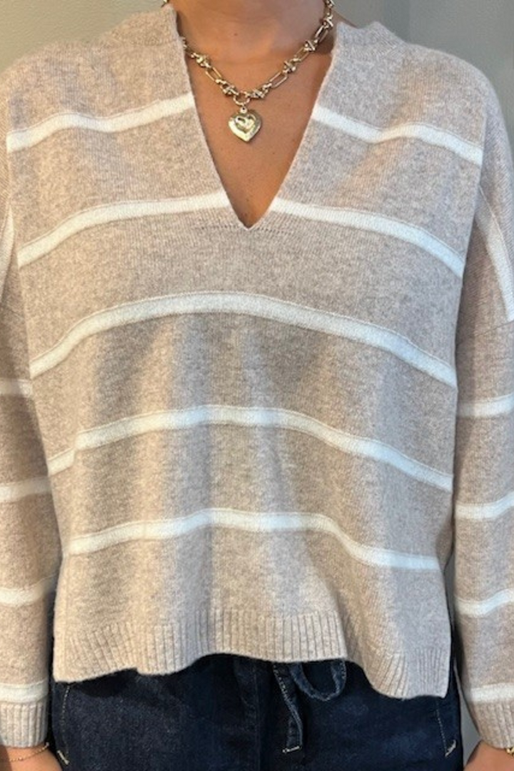 Madison Split Front V- neck