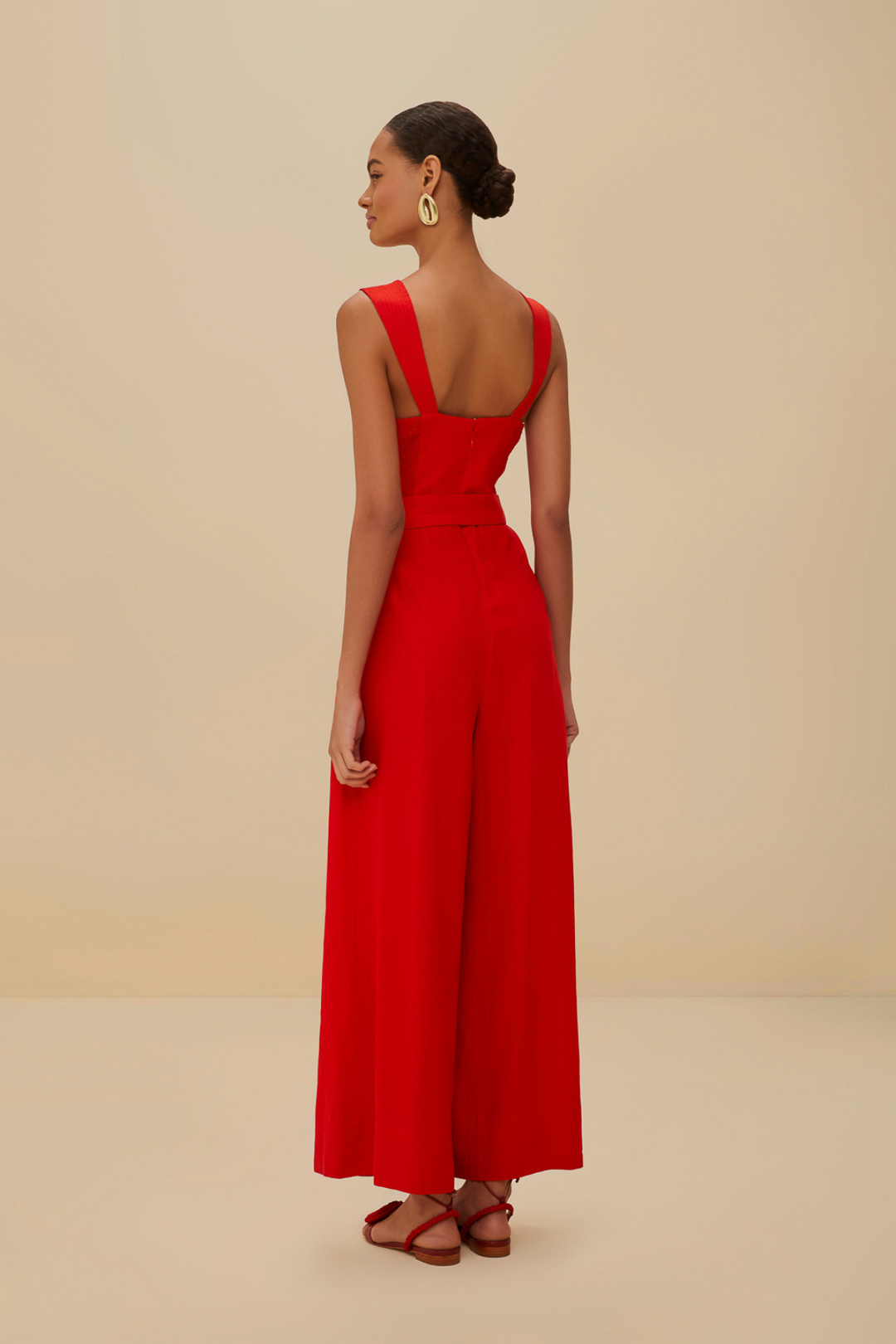 FARM RIO | RED MAXI JUMPSUIT