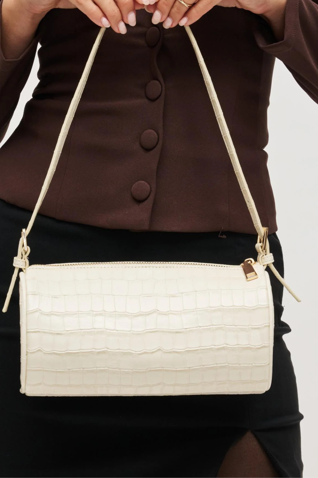 Rachel - Croco Shoulder Bag
