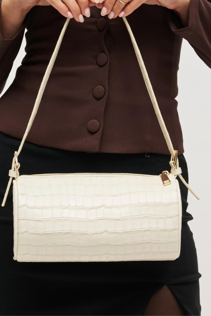 Rachel - Croco Shoulder Bag