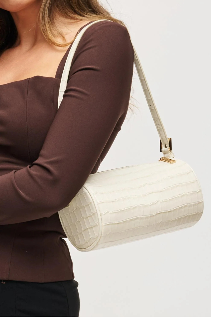 Rachel - Croco Shoulder Bag
