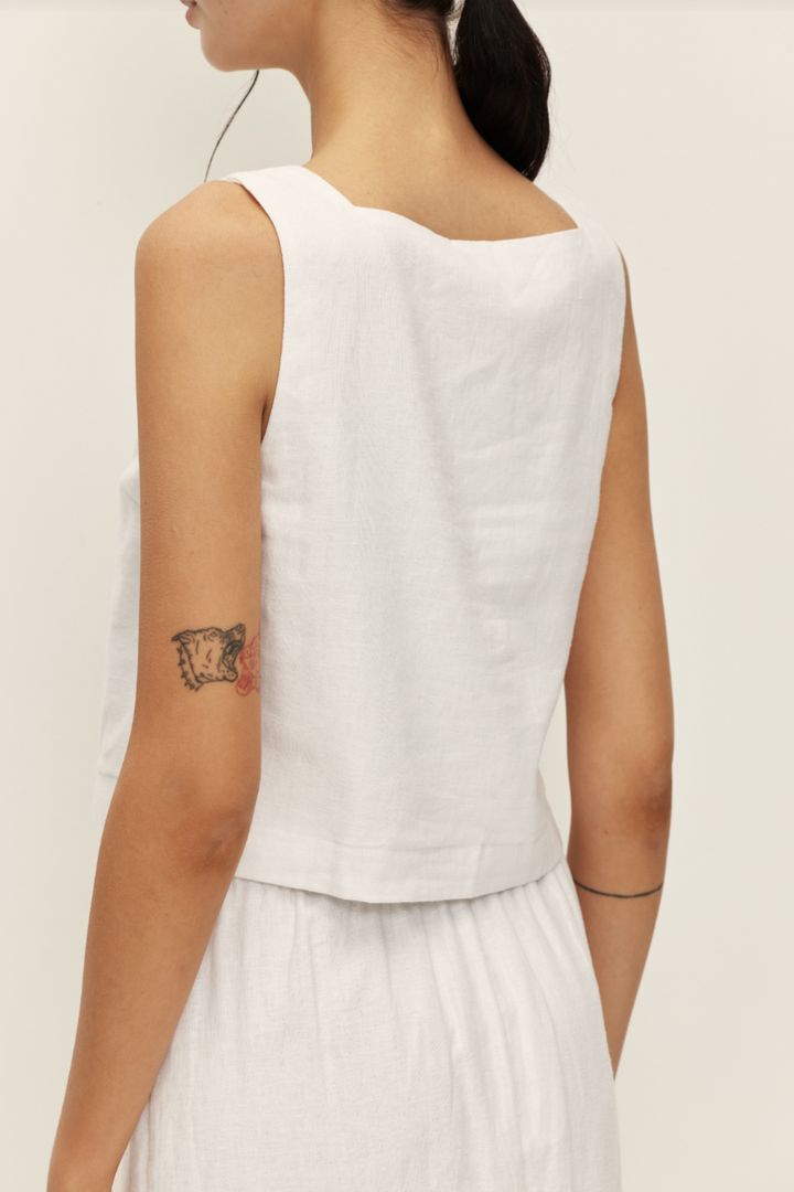 ELODIE | Lucia Linen Top