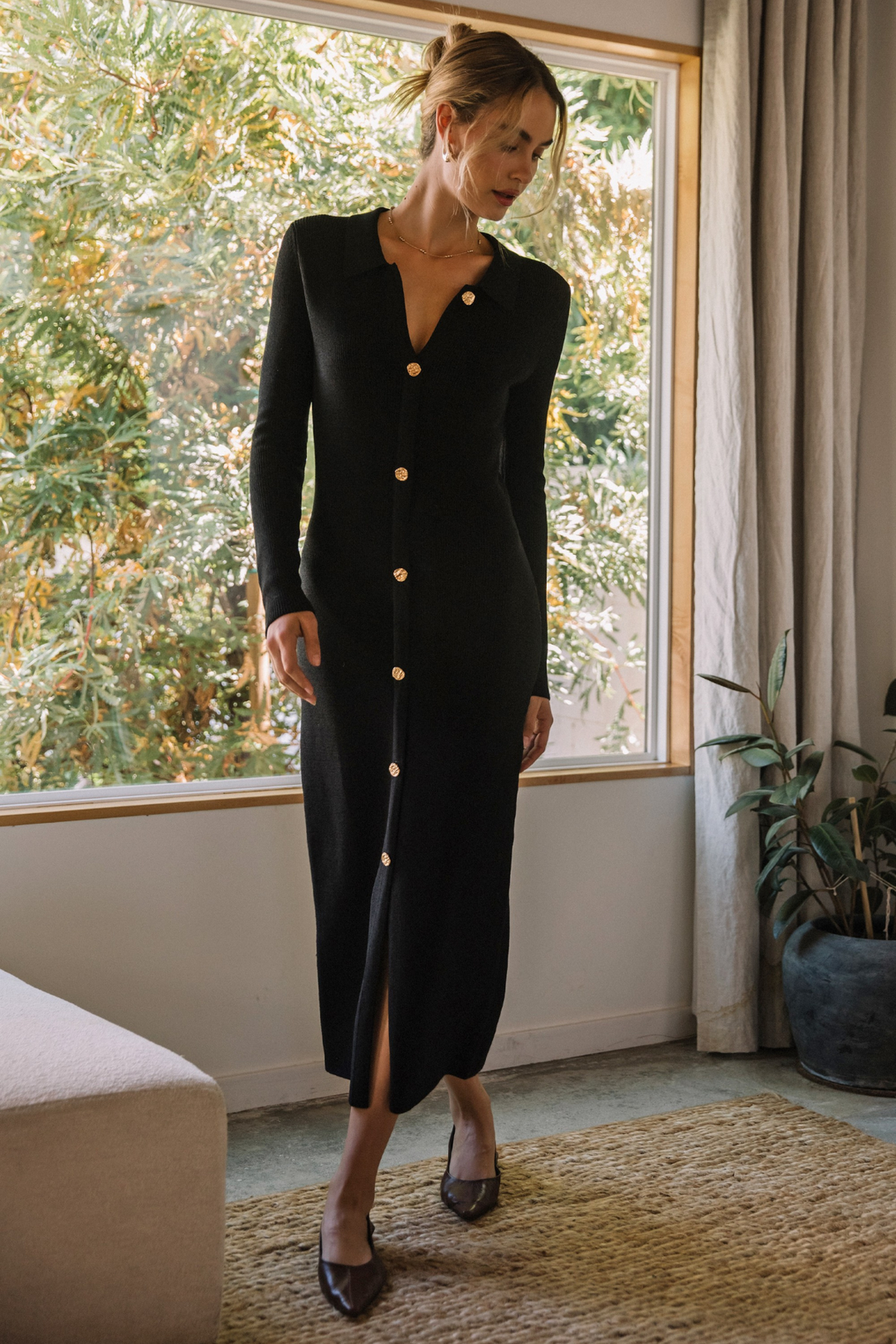 Tiffany Black Knit Dress