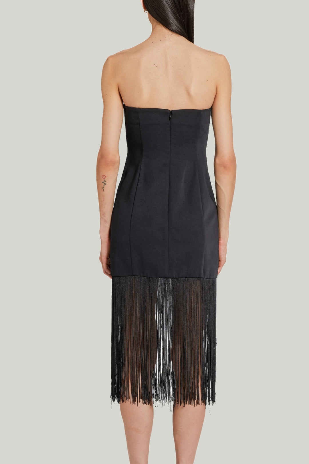 AMANDA UPRICHARD |  PUZZLE DRESS WITH FRINGE