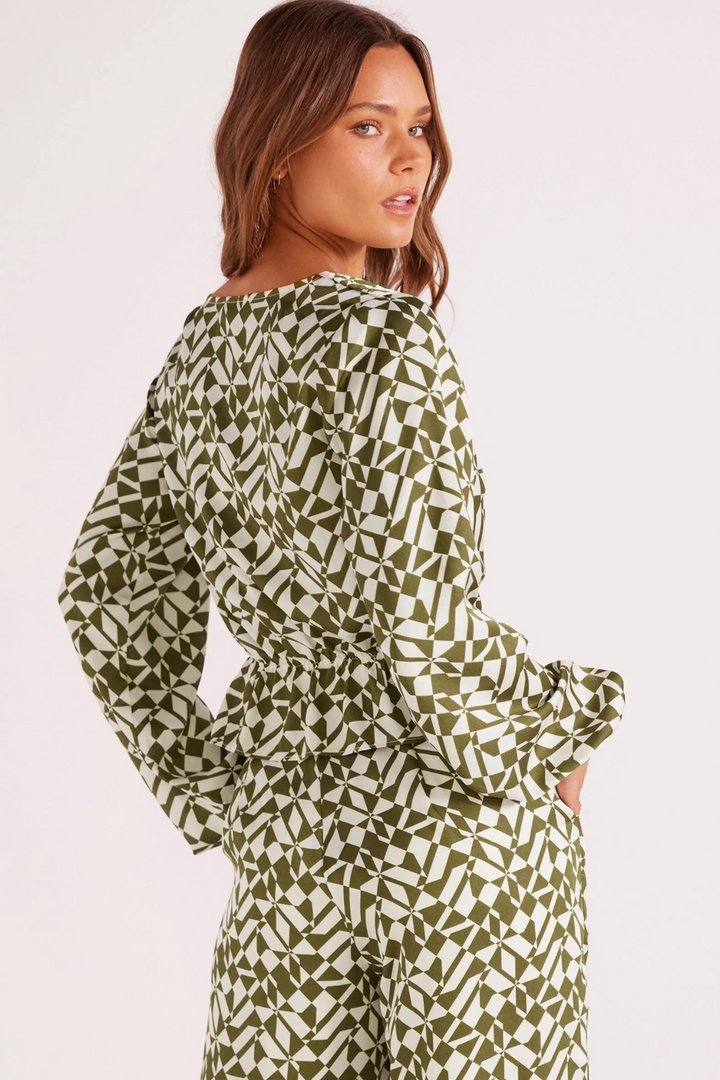 MINKPINK FLYNN TWIST BLOUSE