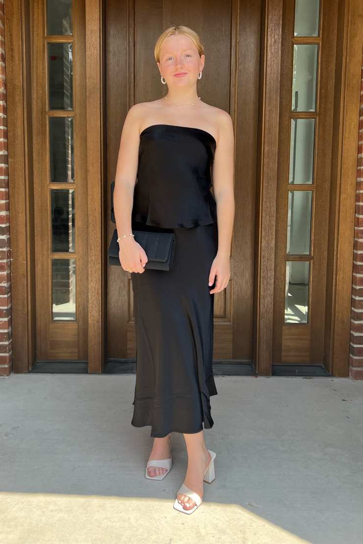 SOPHIE RUE Riviera Strapless Top- Black