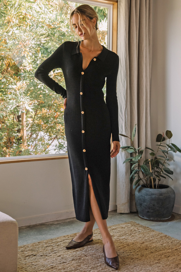 Tiffany Black Knit Dress