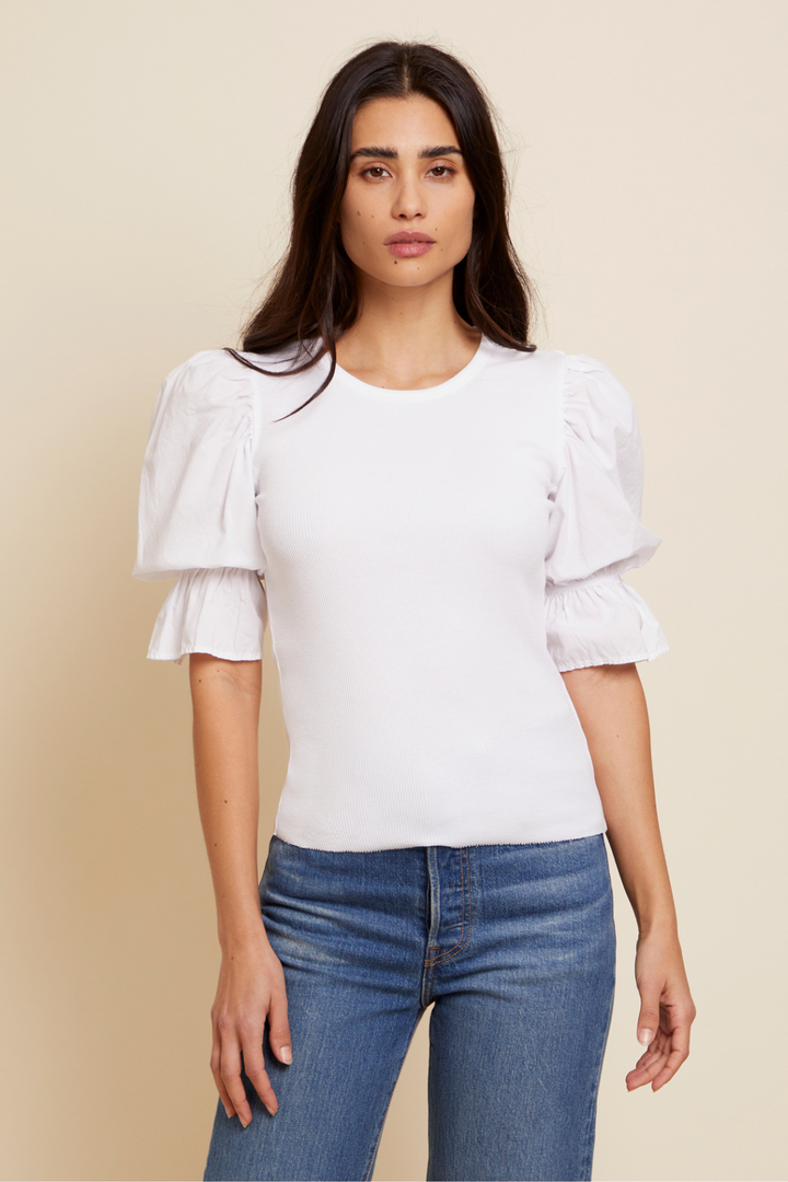 NATION  Kenzie Flounce Sleeve Tee