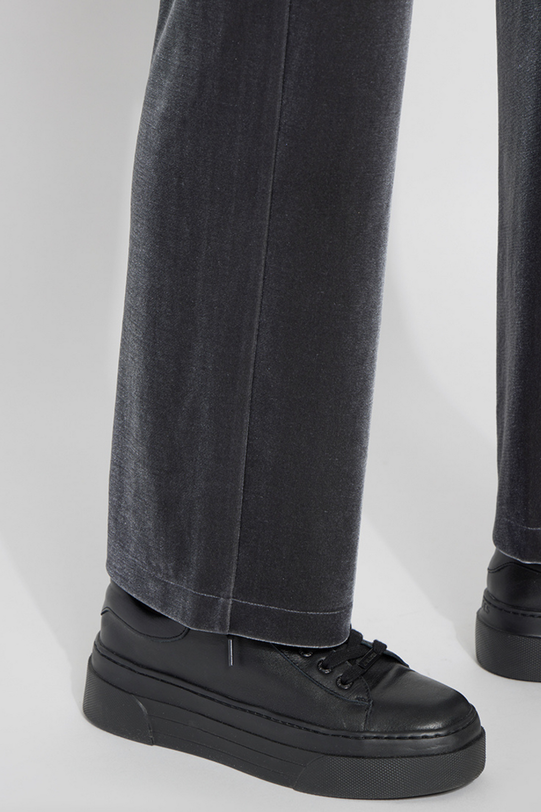 LYSSE Velvet Pant- Charcoal