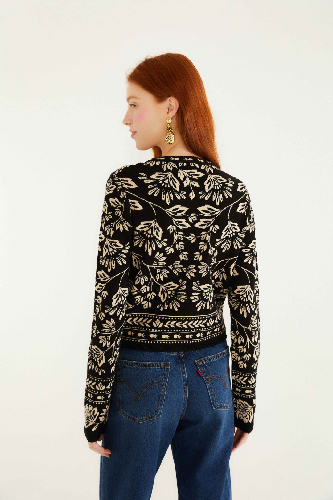 FARM RIO | LOWER BLOOM KNIT CARDIGAN