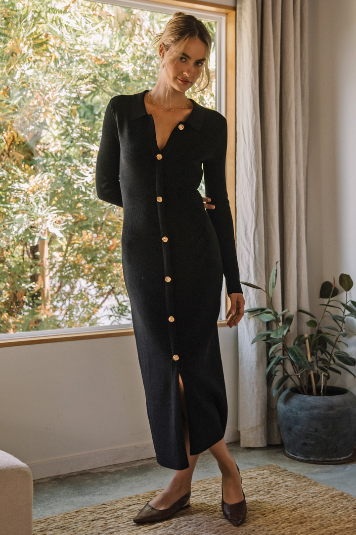 Tiffany Black Knit Dress