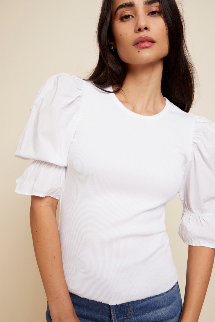 NATION  Kenzie Flounce Sleeve Tee