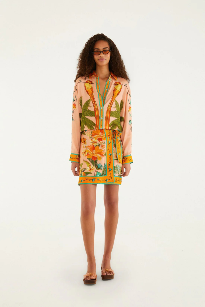FARM RIO | BIRDS MINI SKIRT