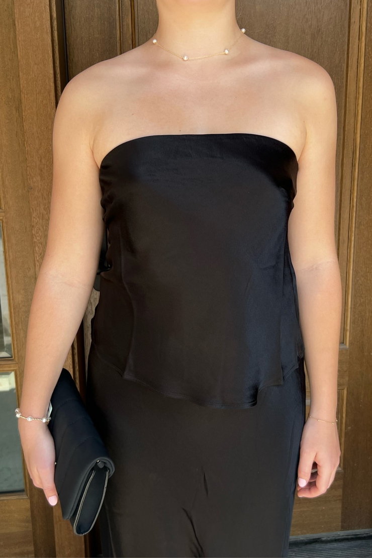 SOPHIE RUE Riviera Strapless Top- Black