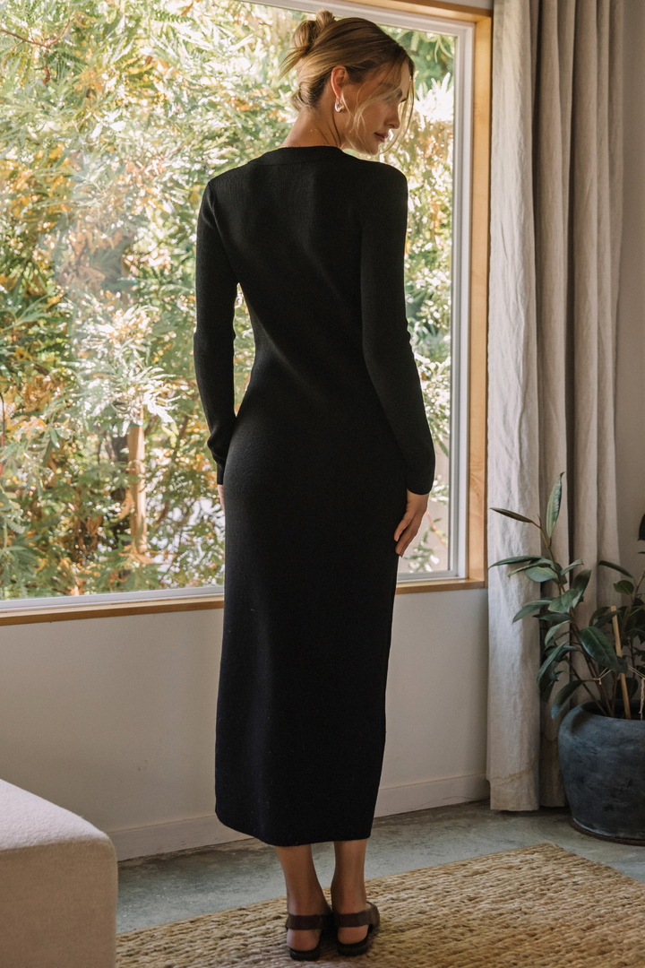 Tiffany Black Knit Dress