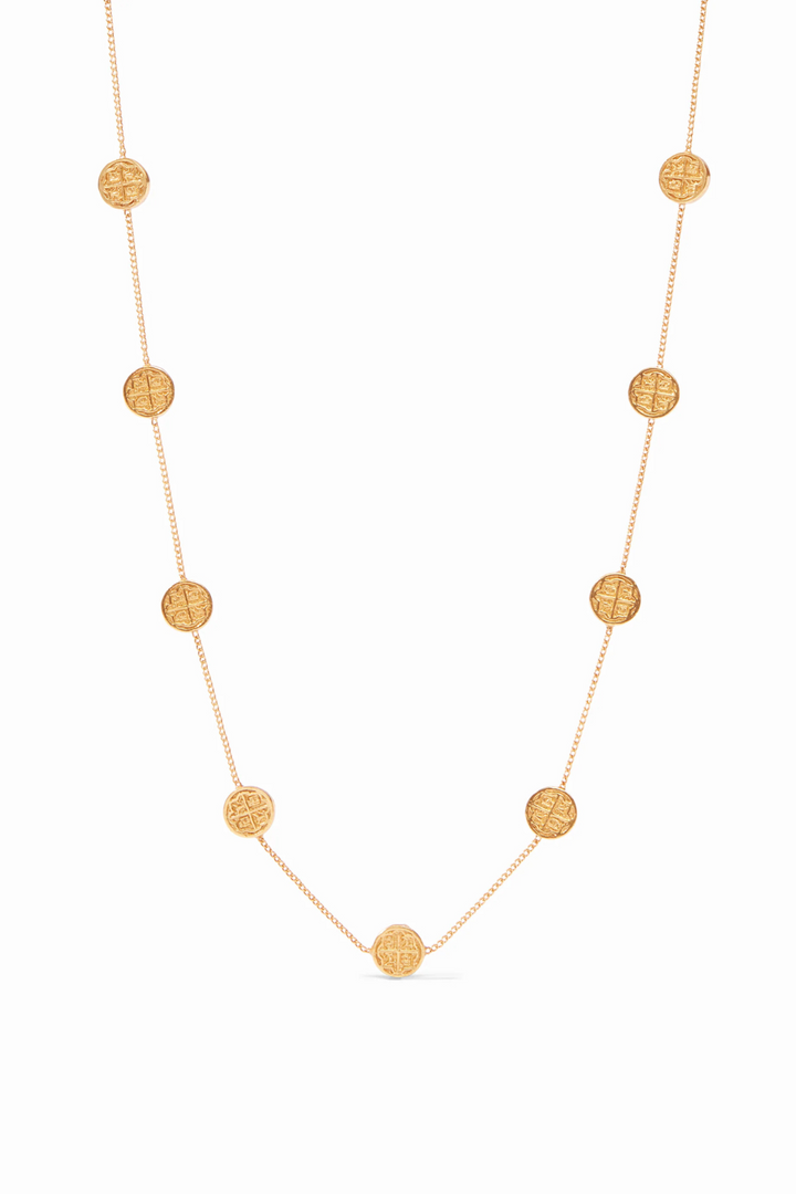 JULIE VOS | Valencia Delicate Station Necklace- Gold