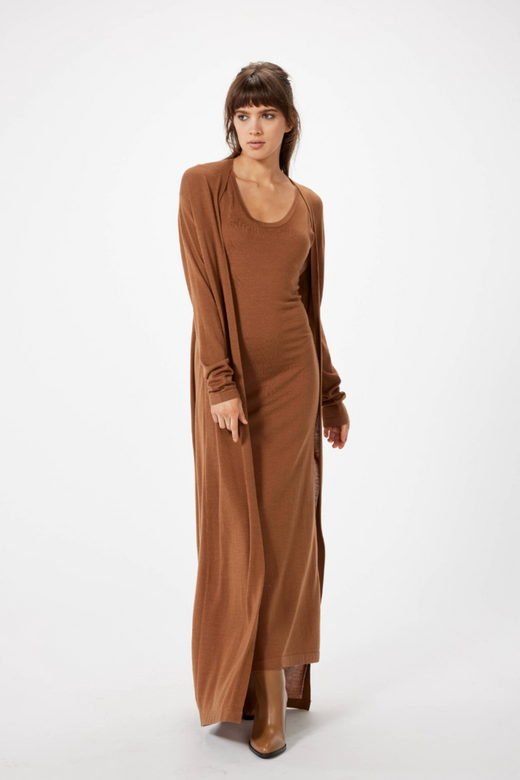 SOPHIE RUE Long Sweater Dress- Cinnamon