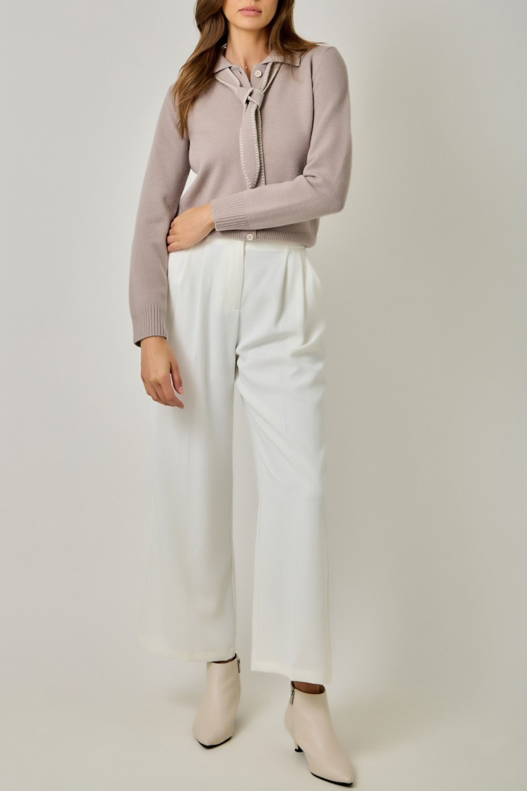 Front Tie Cardigan