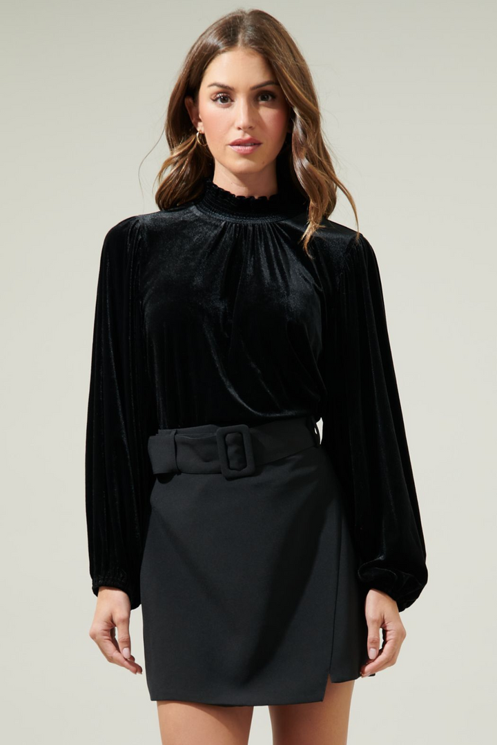 Vicky Velvet Blouse