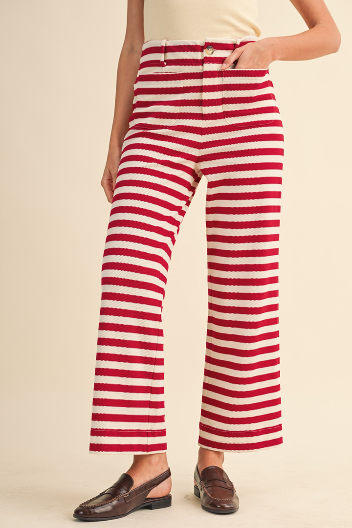 Crochet Waldo Stripe Pants