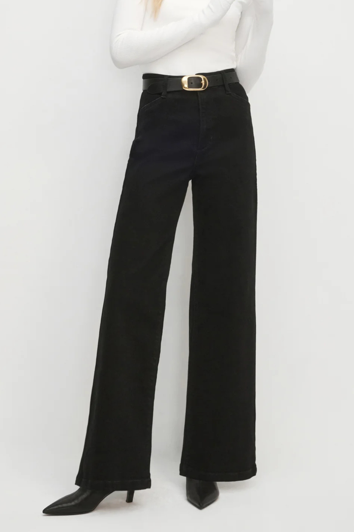 FAVORITE DAUGHTER | MISCHA HR WIDE LEG- Onyx