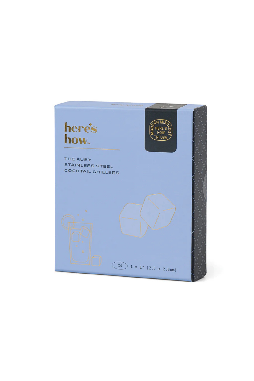 SILVER CUBE COCKTAIL CHILLERS