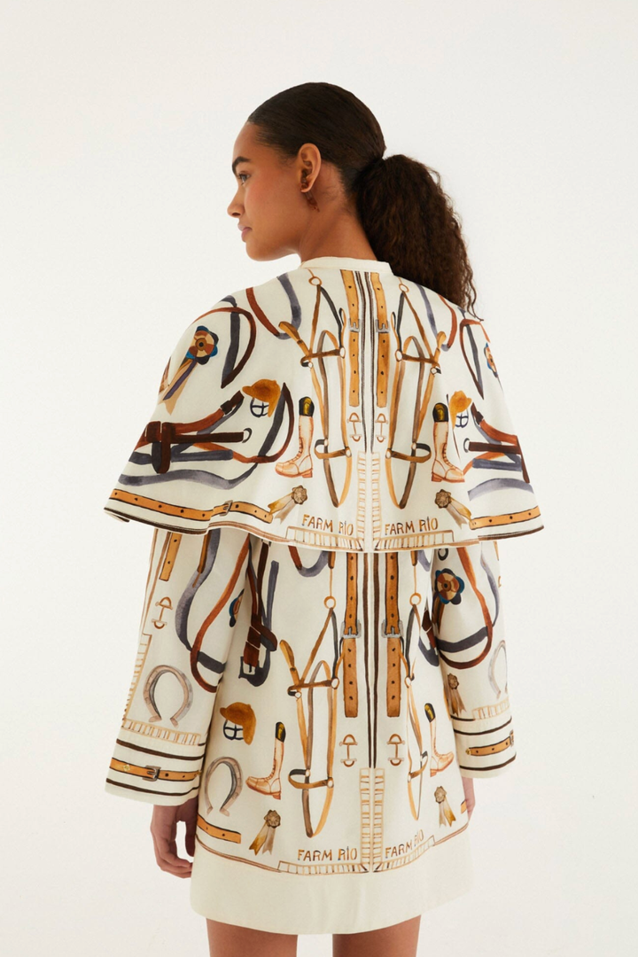 FARM RIO | EQUESTRIAN MINI DRESS